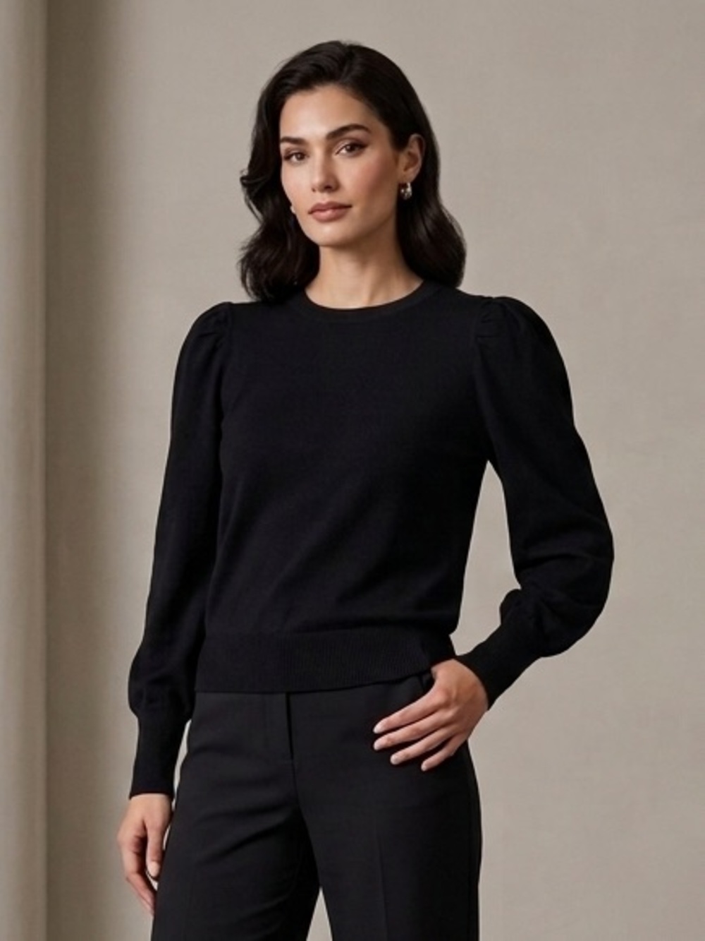 New With Tags - Marled Black Sweater - Classic Workwear
